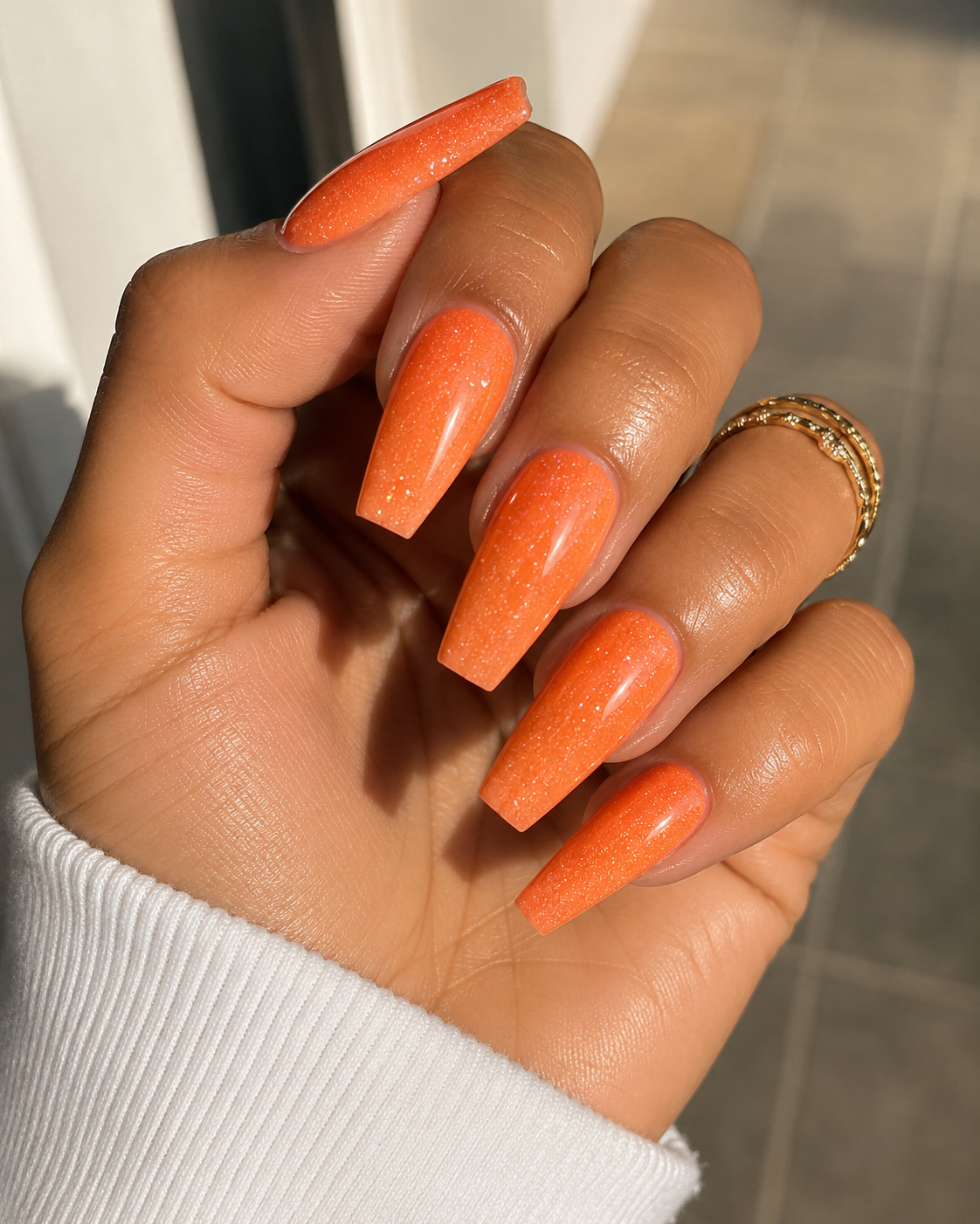 Acryl Powder ⎥ #8⎥ Orange Golden Glimmer
