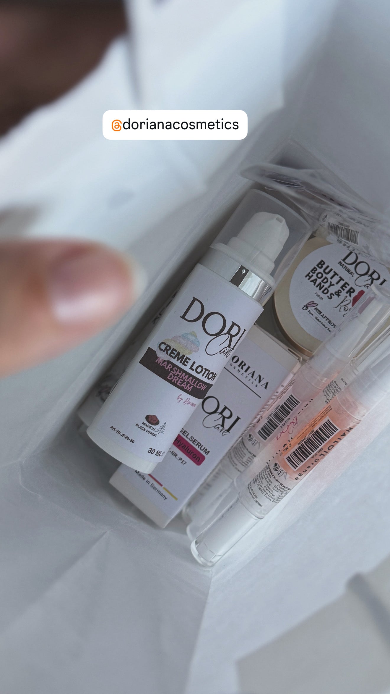 DORICare Natural - LATTE Corpo & Mani - Rosa & Pepe, 30 ml