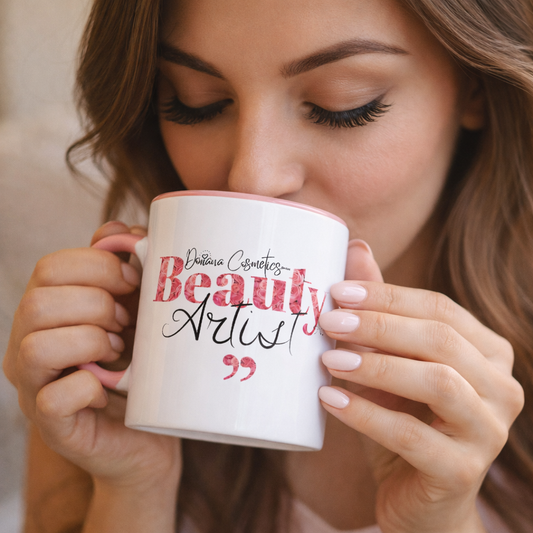 Tasse - BeautyArtist by Doriana Cosmetics | Keramiktasse | Rosa | 325 ml