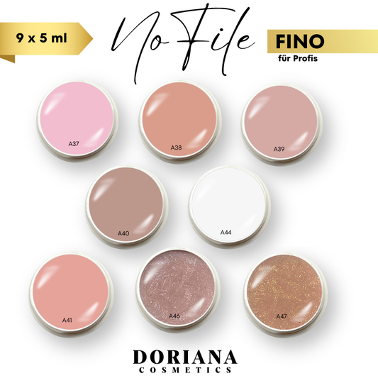Fino Gel - Ideal für Anfänger (Tester) | 9 x 5 ml | NO FILE