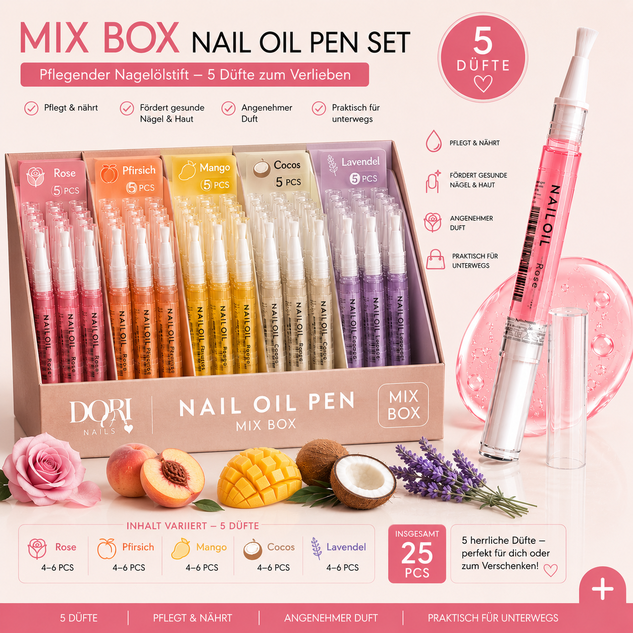 25 x Nagelöl Stifte ⎥für den Wiederverkauf