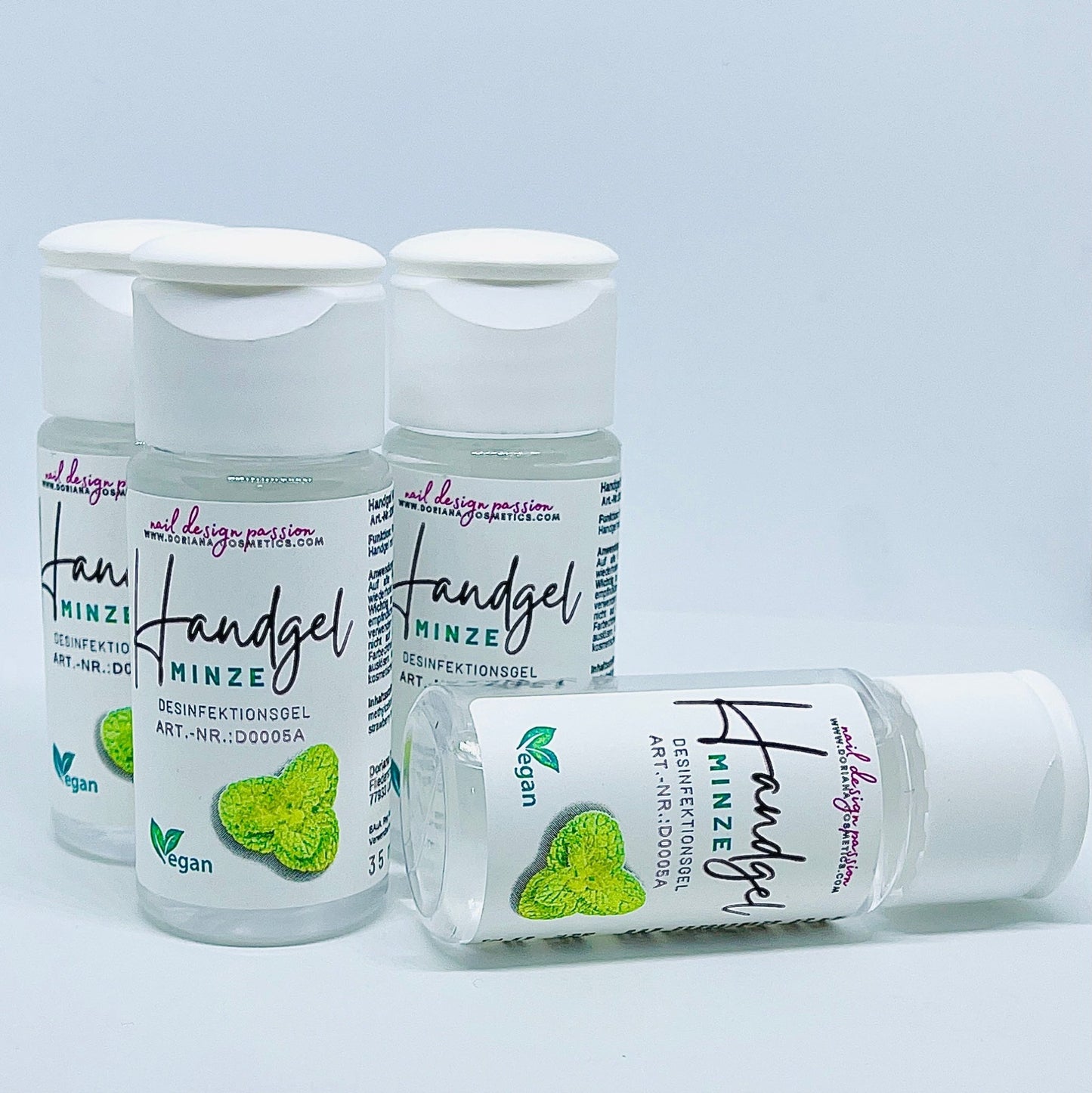 5er Set Handgel Minze (35 ml) - Doriana Cosmetics GmbH