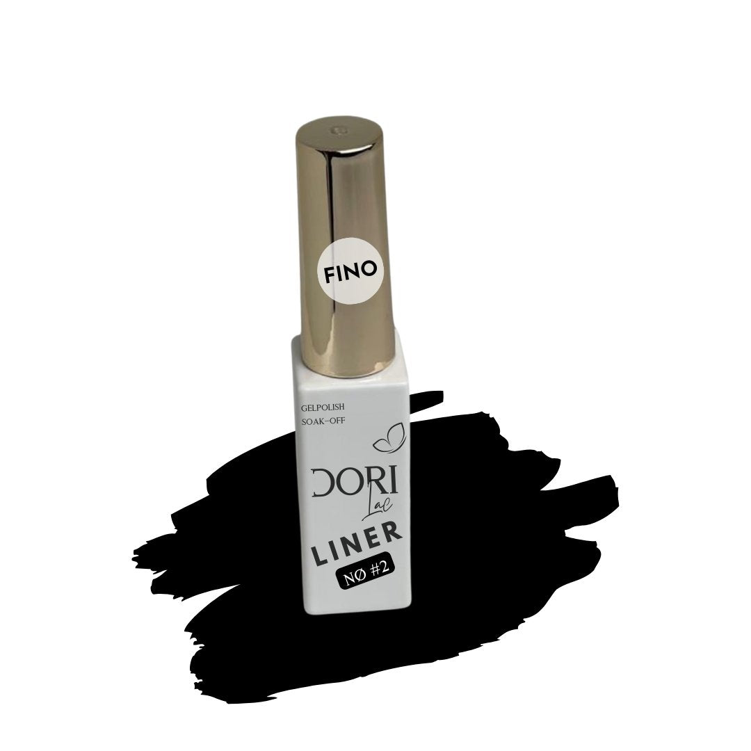 Doriana Cosmetics DORILac *FINO* - LINER N⦰2 - Deep Black (Soak Off) - Doriana Cosmetics GmbH