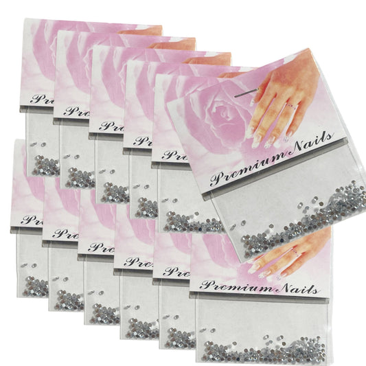 Mini Steinchen, ca. 2 mm, Overlays, 12er Set - Doriana Cosmetics GmbH