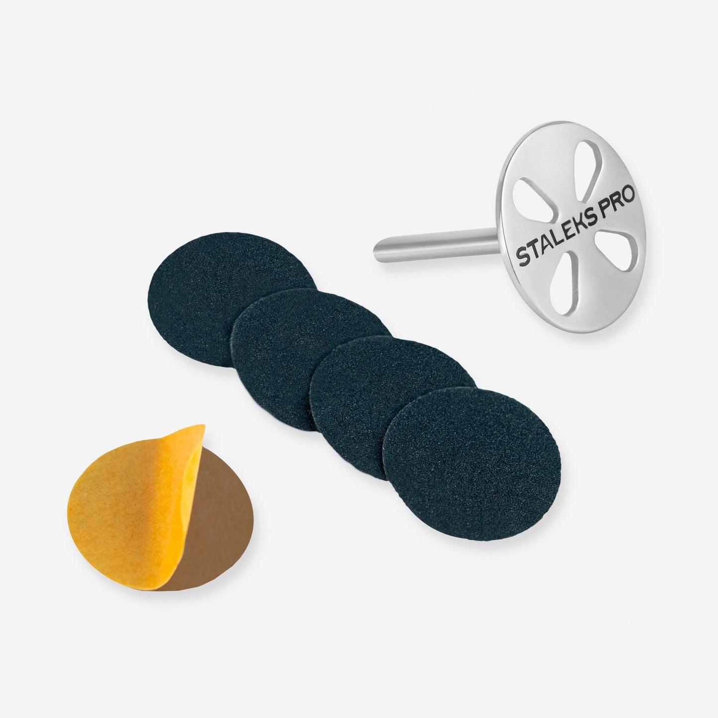 Pedikürescheibe Pododisc STALEKS Pro ХS und Satz Einwegfeile Körnung 180 5 Stück (10 mm) - Doriana Cosmetics GmbH