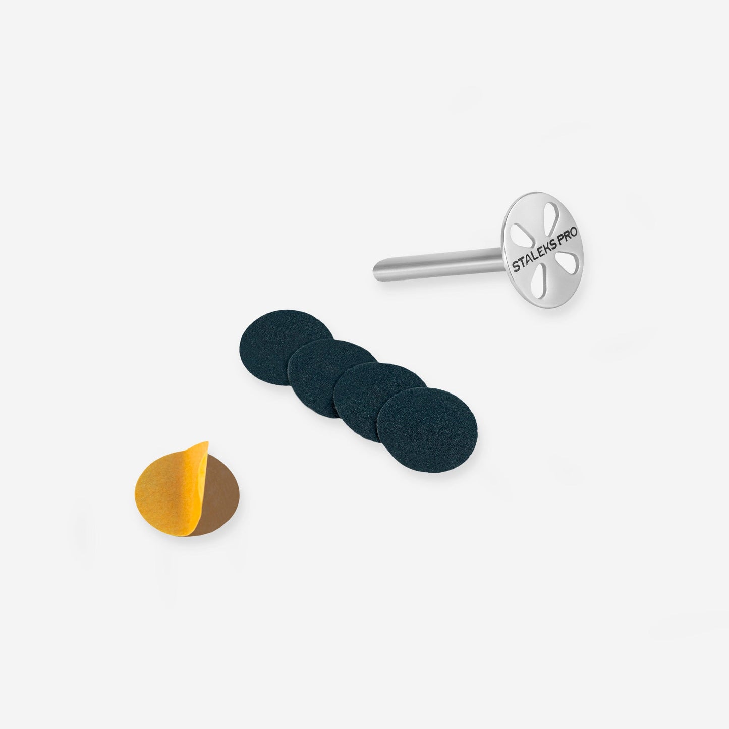 Pedikürescheibe Pododisc STALEKS Pro ХS und Satz Einwegfeile Körnung 180 5 Stück (10 mm) - Doriana Cosmetics GmbH