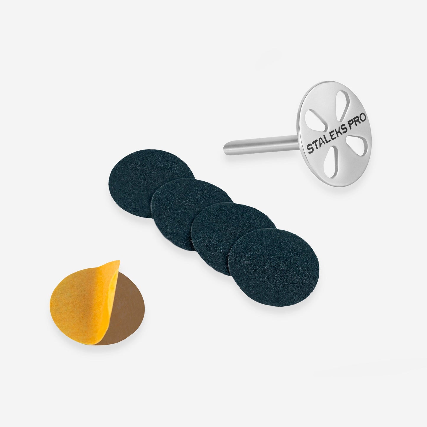 Pedikürescheibe Pododisc STALEKS Pro ХS und Satz Einwegfeile Körnung 180 5 Stück (10 mm) - Doriana Cosmetics GmbH