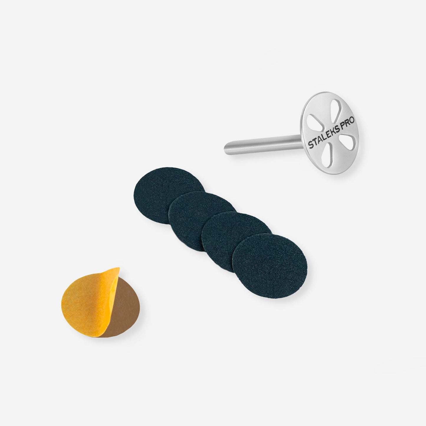Pedikürescheibe Pododisc STALEKS Pro ХS und Satz Einwegfeile Körnung 180 5 Stück (10 mm) - Doriana Cosmetics GmbH