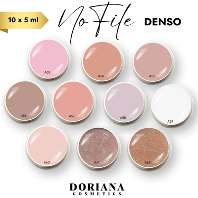 10 x 5 ml , Doriana Cosmetics NO FILE (DENSO), Mittelviskos - Builder Gel (Tester) - Doriana Cosmetics GmbH