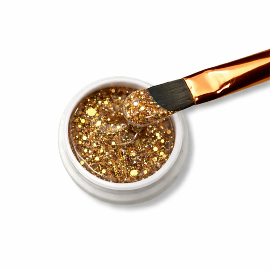 Doriana Cosmetics MAGICALLY Glittergel - Alexis Gold (Art.-Nr.: C8), 5 ml