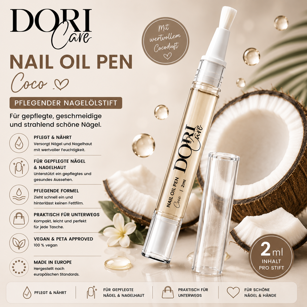 Coco Jasmin ⎥ DORICare Nagelöl