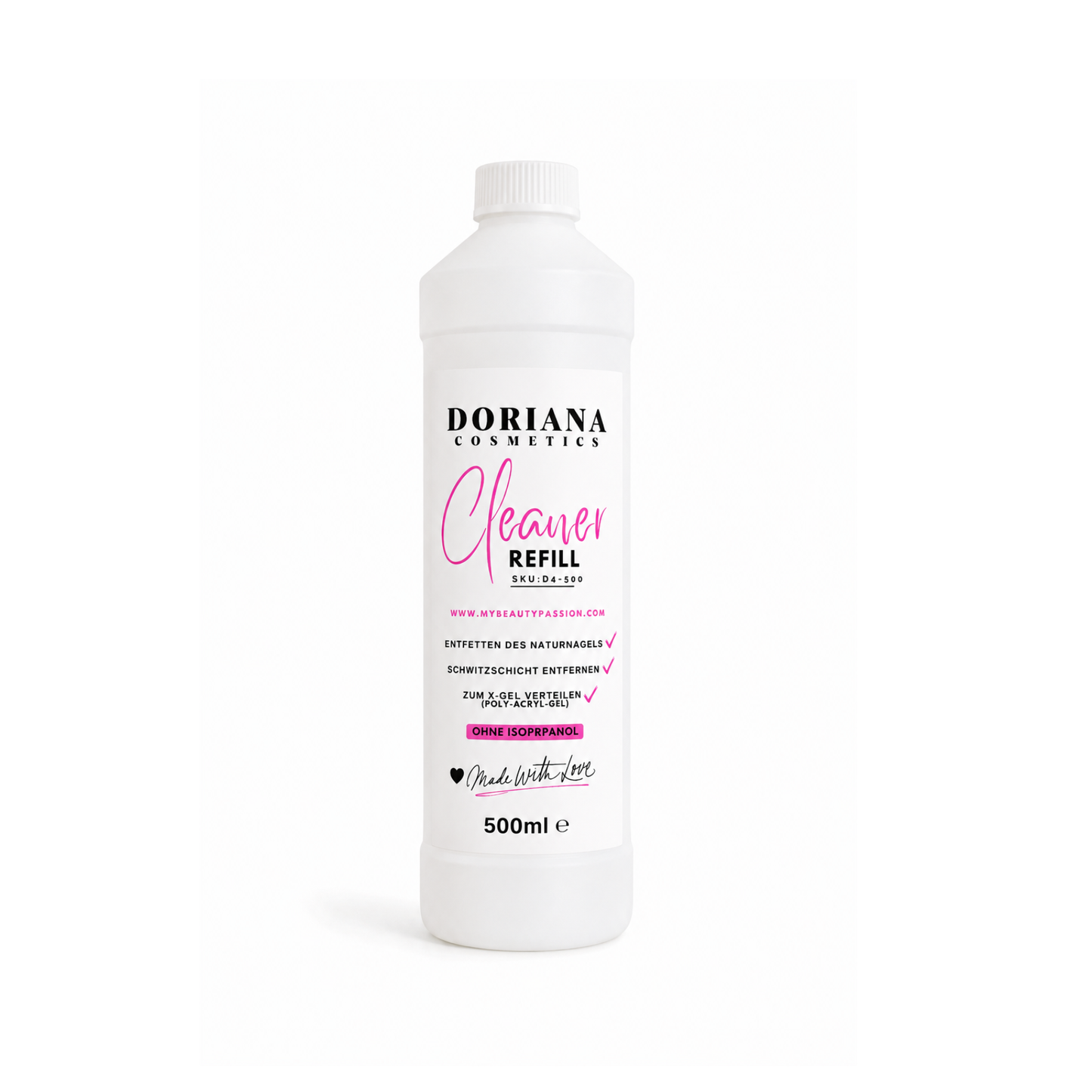 CLEANER Refill⎥ 500 ml⎥ Entfetten, Reinigen & Schwitzschicht entfernen