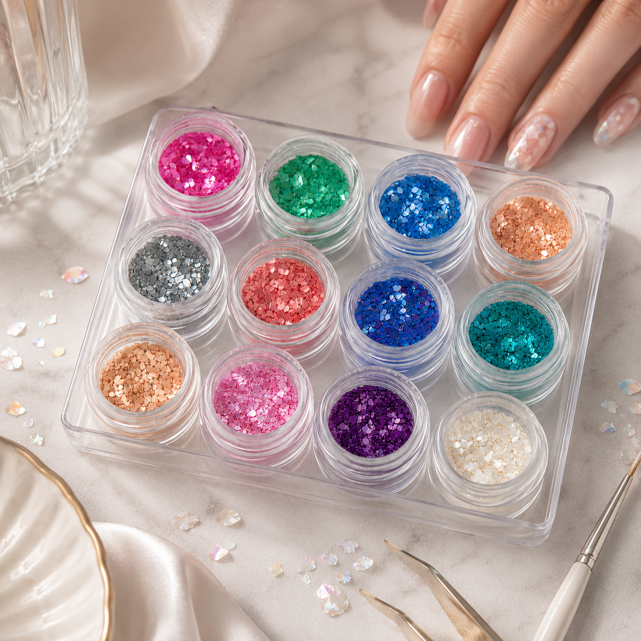 Glazed Maremaid Effekt | Naildesign Box | 31 Artikel