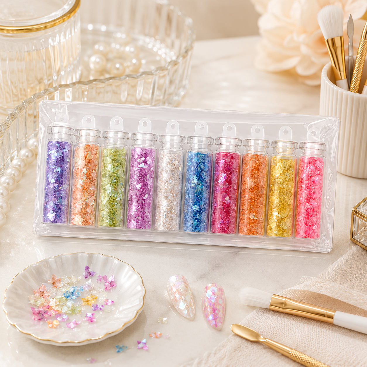 Glazed Maremaid Effekt | Naildesign Box | 31 Artikel
