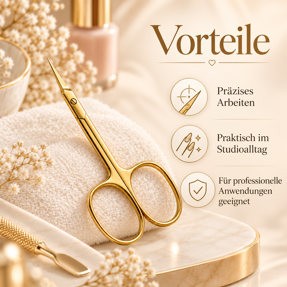Nagelhautschere Gold PROFESSIONAL #1-2