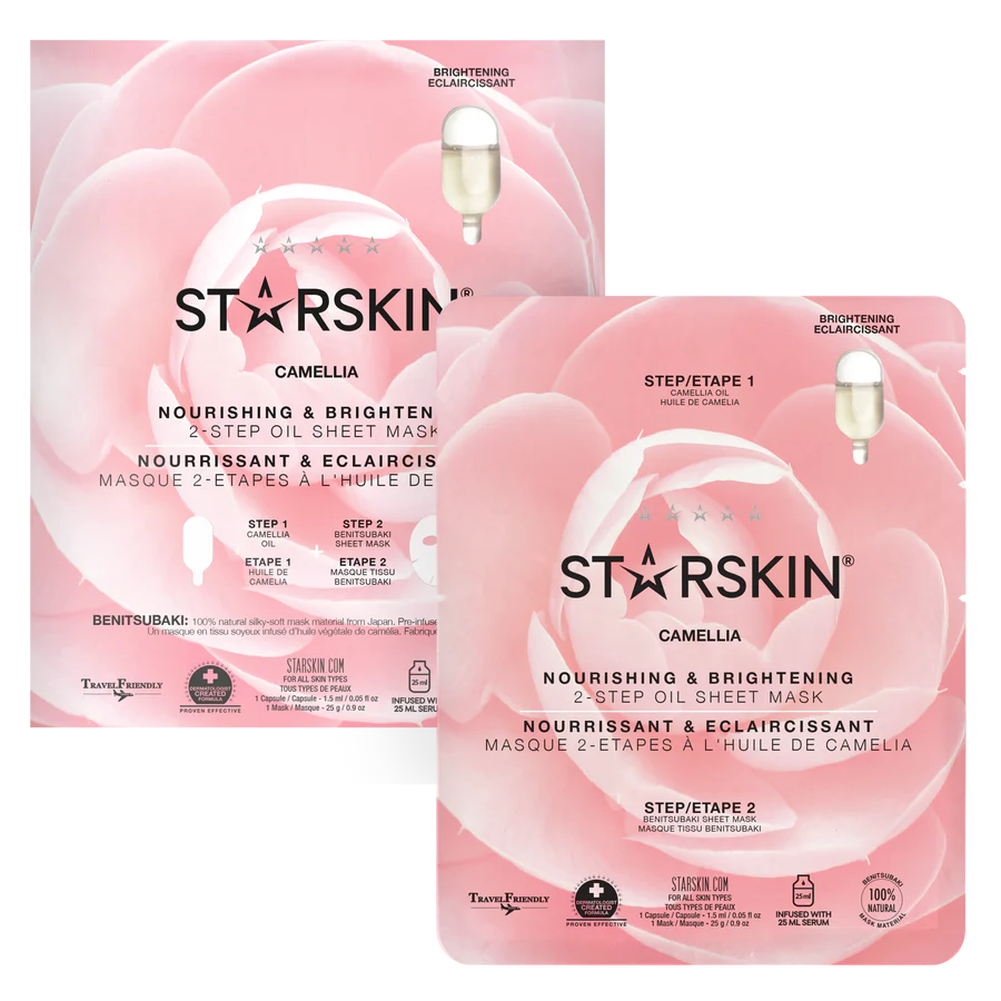 Starskin 100% Camellia 2 Step Oil Sheet Mask