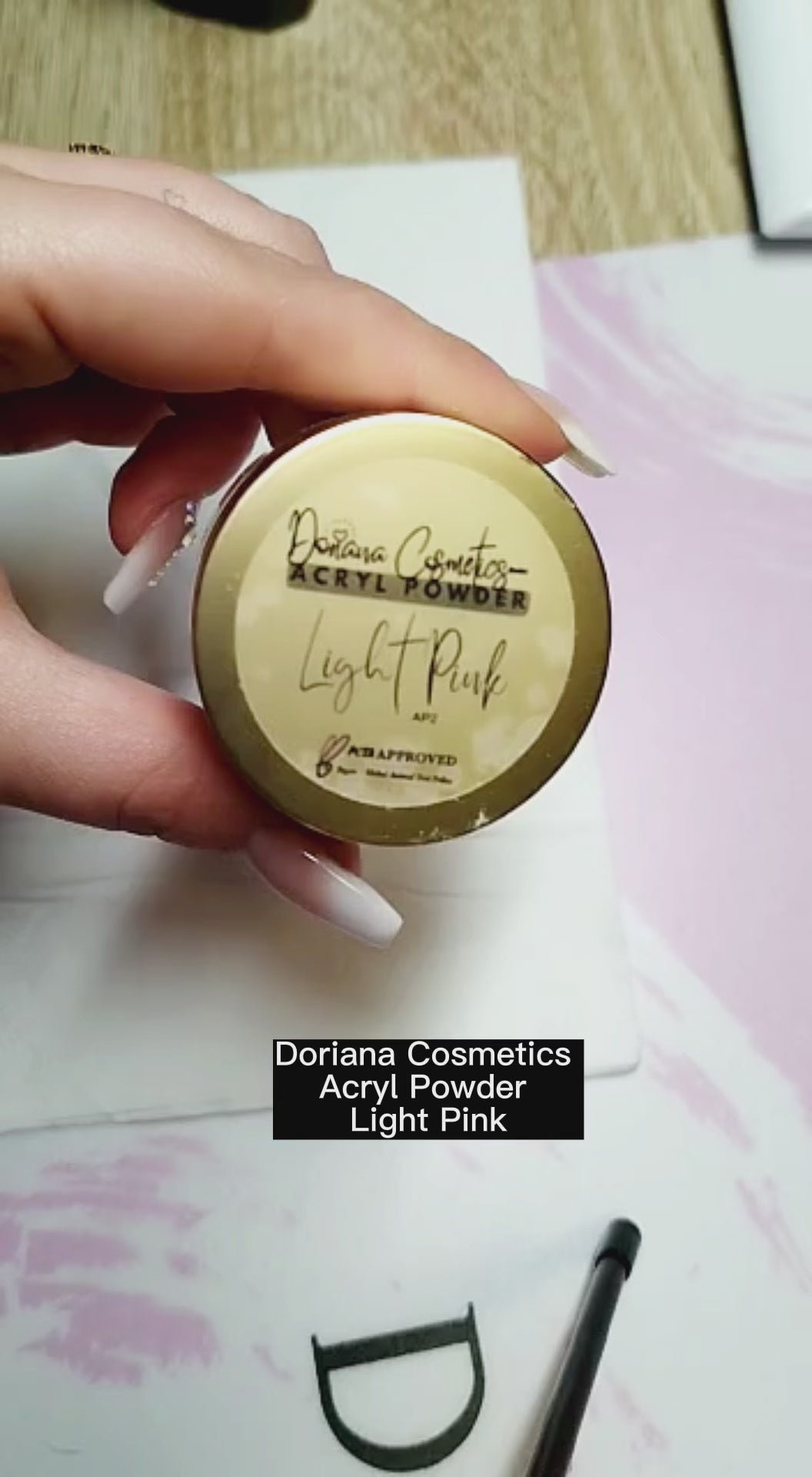 Doriana Cosmetics Acryl Powder - Light Pink