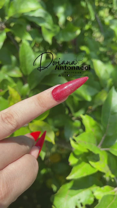 Doriana Cosmetics MAGICALLY Glittergel - Derya Red (Art.-Nr.: C7), 5 ml