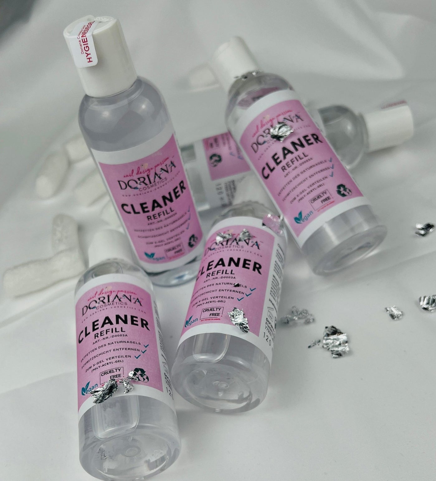 CLEANER Refill, ohne Isopropanol, 120ml - Doriana Cosmetics GmbH