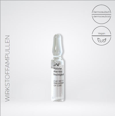 CNC Hyaluron Aloe Vera Feuchtigkeitsampulle, 10 x 2 ml - Doriana Cosmetics GmbH