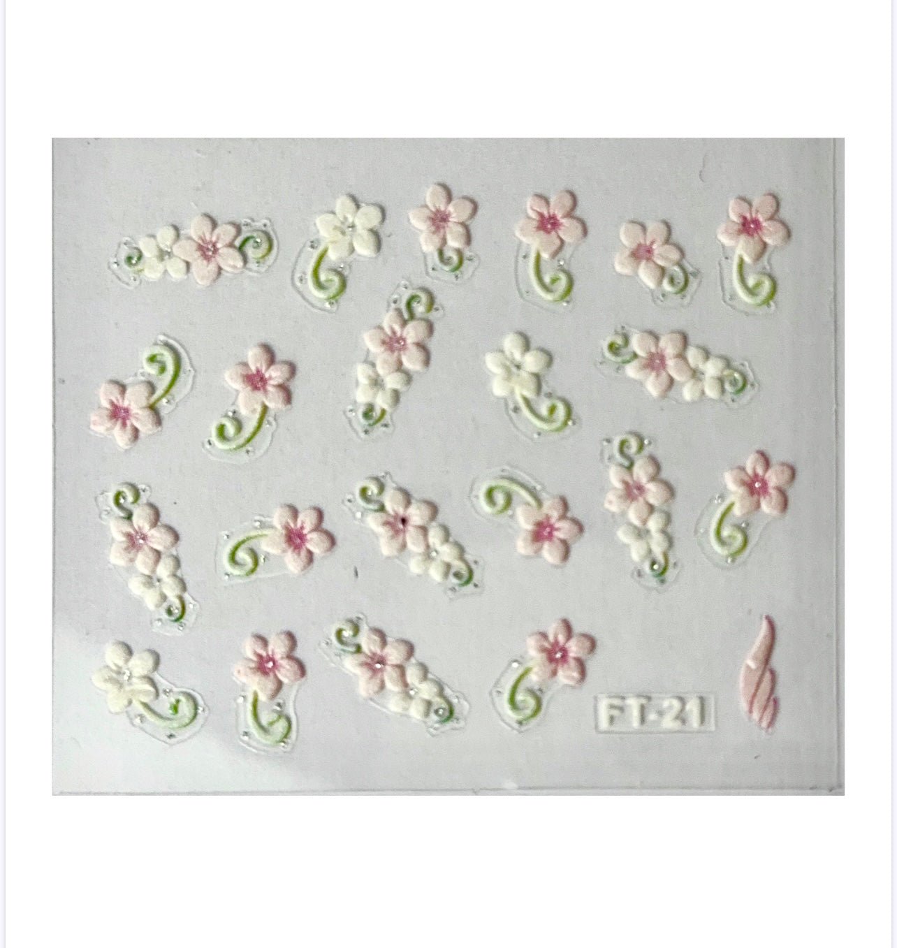 Flowers 5 - 3D Selbstklebende Sticker - Doriana Cosmetics GmbH