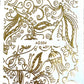 Gold Muster Sticker - Doriana Cosmetics GmbH