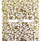 Gold Muster Sticker - Doriana Cosmetics GmbH