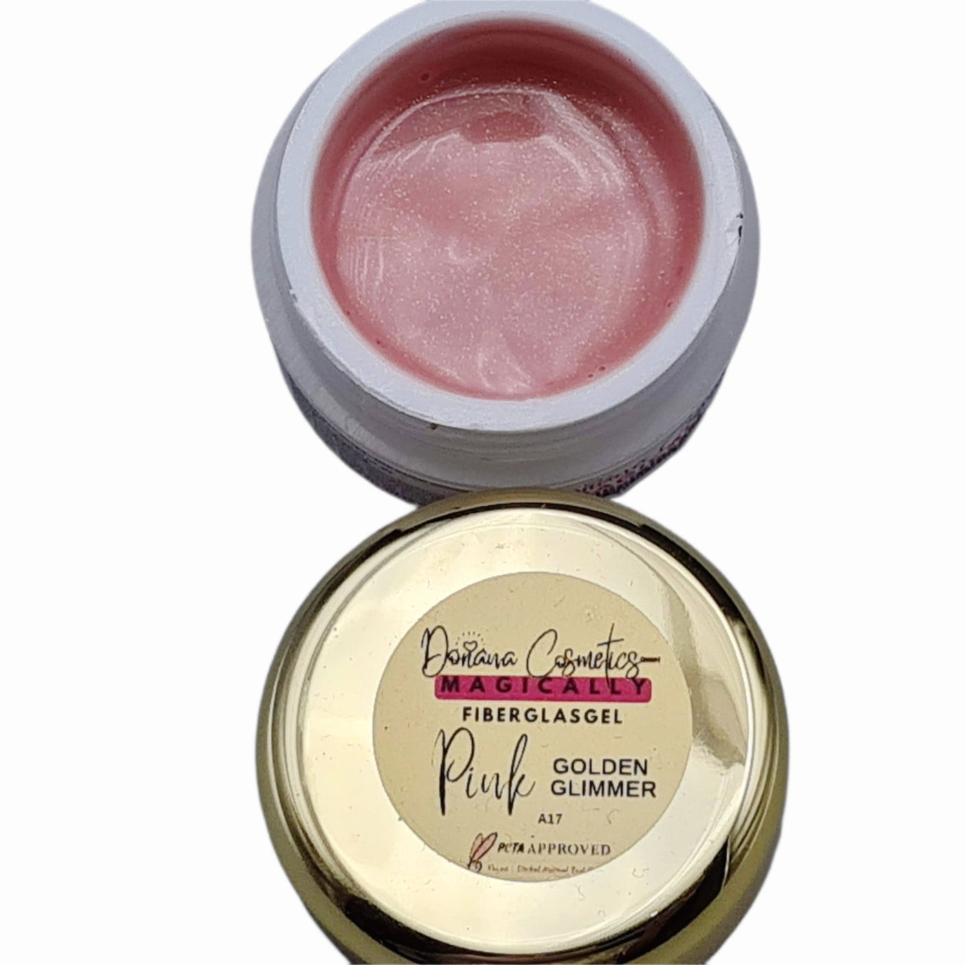 MAGICALLY Fiberglasgel - Pink Golden GLIMMER - Doriana Cosmetics GmbH