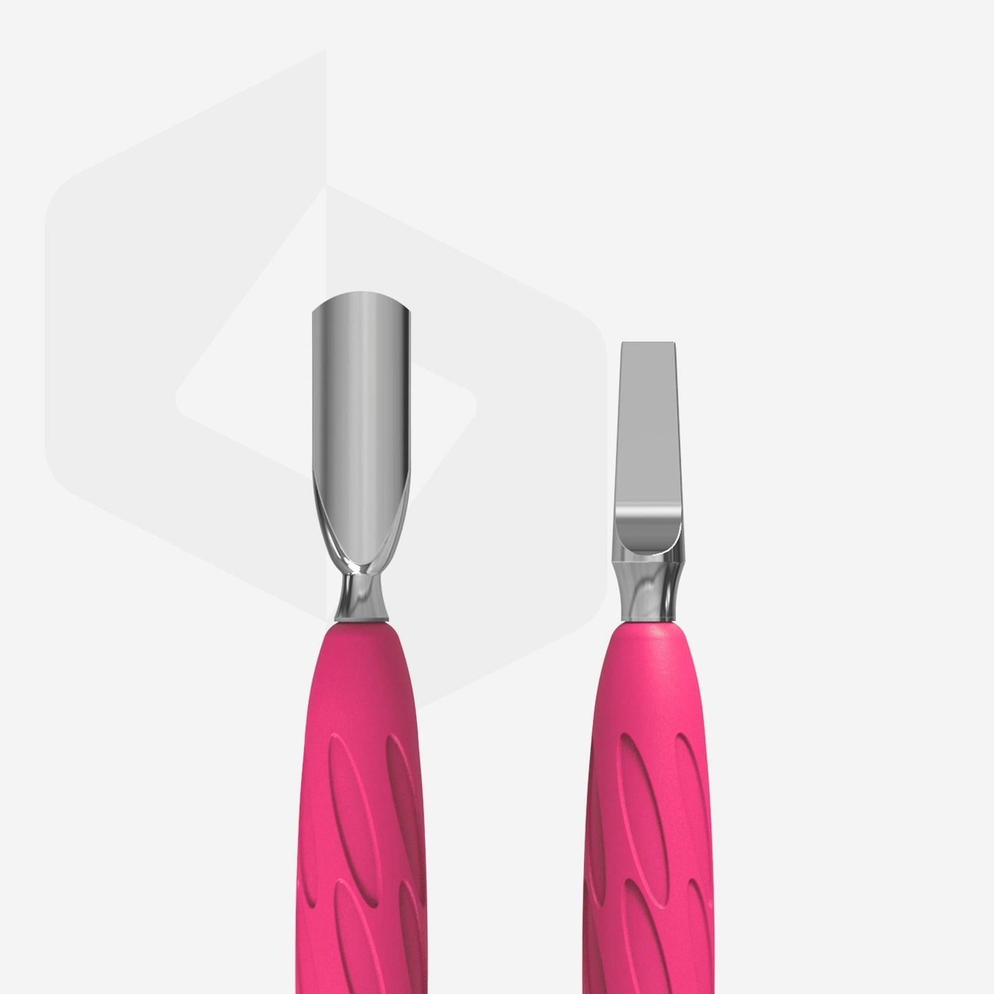 Maniküreschieber mit Silikongriff „Gummy“ UNIQ 10 TYP 5 (schmaler abgerundeter Schieber + breite Klinge) - Doriana Cosmetics GmbH