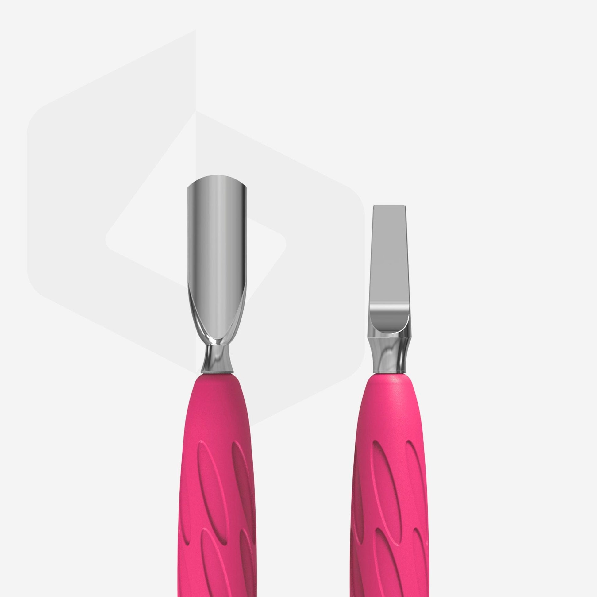 Maniküreschieber mit Silikongriff „Gummy“ UNIQ 10 TYP 5 (schmaler abgerundeter Schieber + breite Klinge) - Doriana Cosmetics GmbH