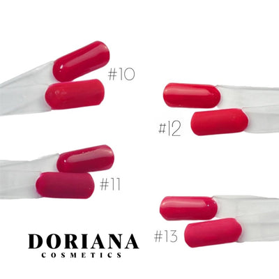 Red Bundle - DORILac 3x FINO 1xDENSO - HOT SUMMER - Collection 2023 - Doriana Cosmetics GmbH