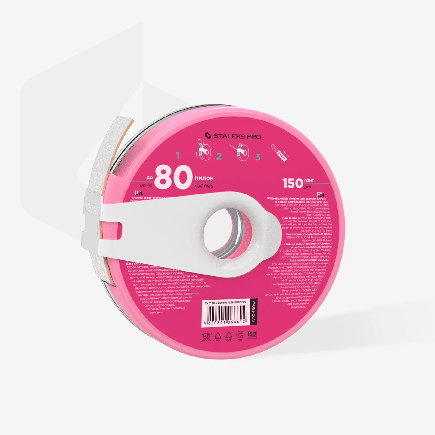 STALEKS Ersatzfeilenband Papmam In Einem Abroller Aus Kunststoff Bobbinail STALEKS PRO - Doriana Cosmetics GmbH